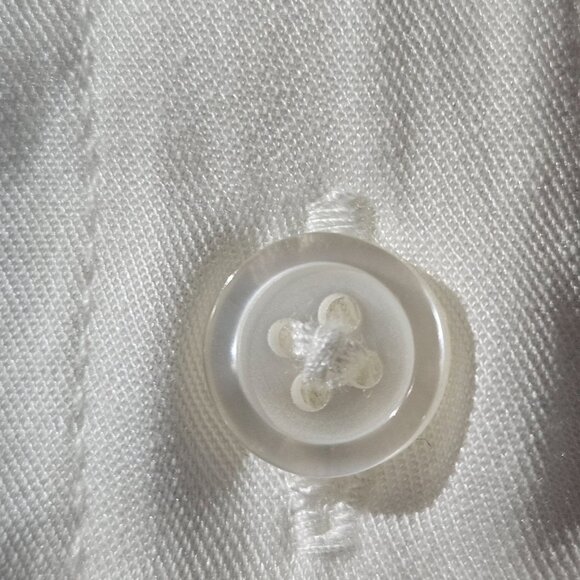 Zac Rachel Women Soft White Button Tunic Shirt Dress L Clean Girl Utility Layer - Picture 7 of 13